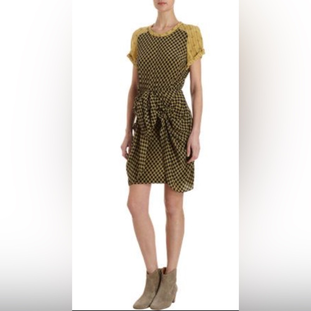Isabel Marant Étoile “Marine” Diamond Silk Crepe Dress – Size 38 (US 6)